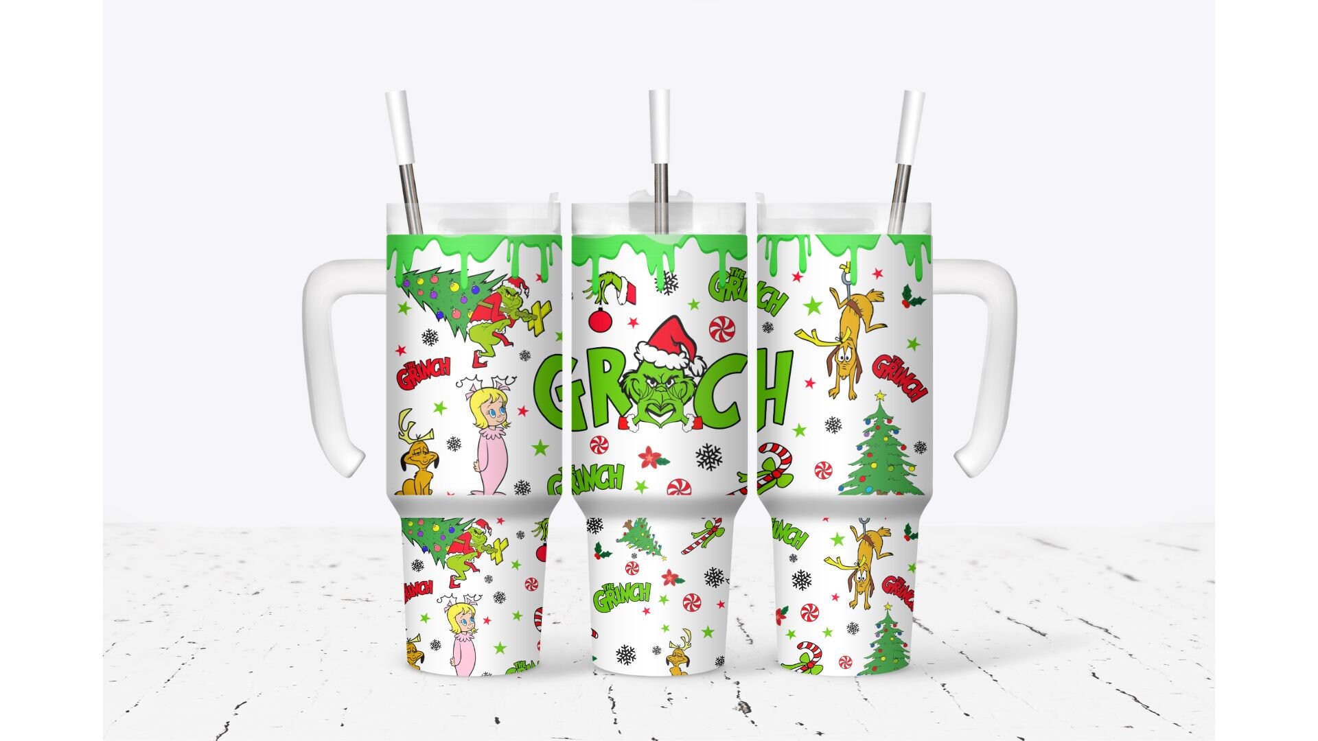 The Grinch Merry Xmas Movies Custom Stanley Cup 40 oz 30 oz Tumbler With HandleTVC2301932