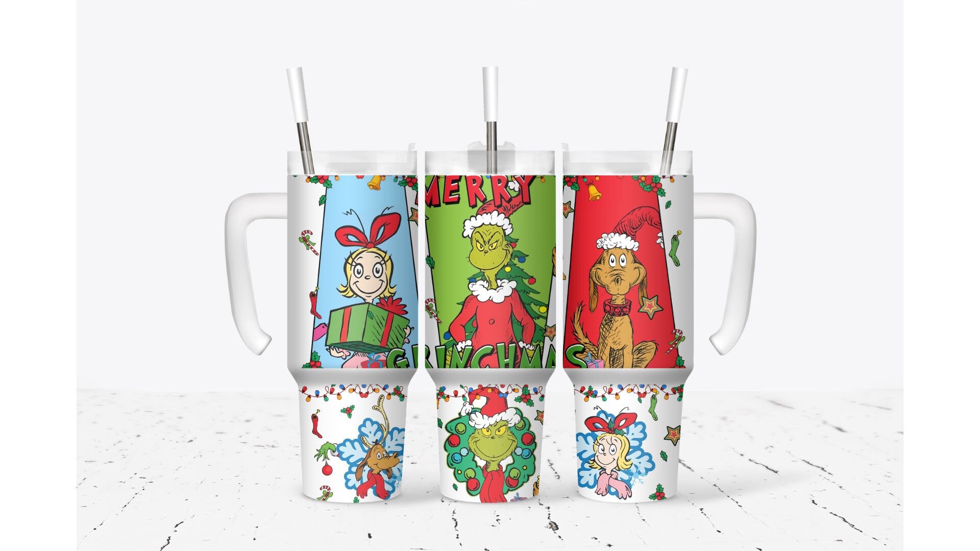 The Grinch Merry Xmas Movies Custom Stanley Cup 40 oz 30 oz Tumbler With HandleTVC2301932