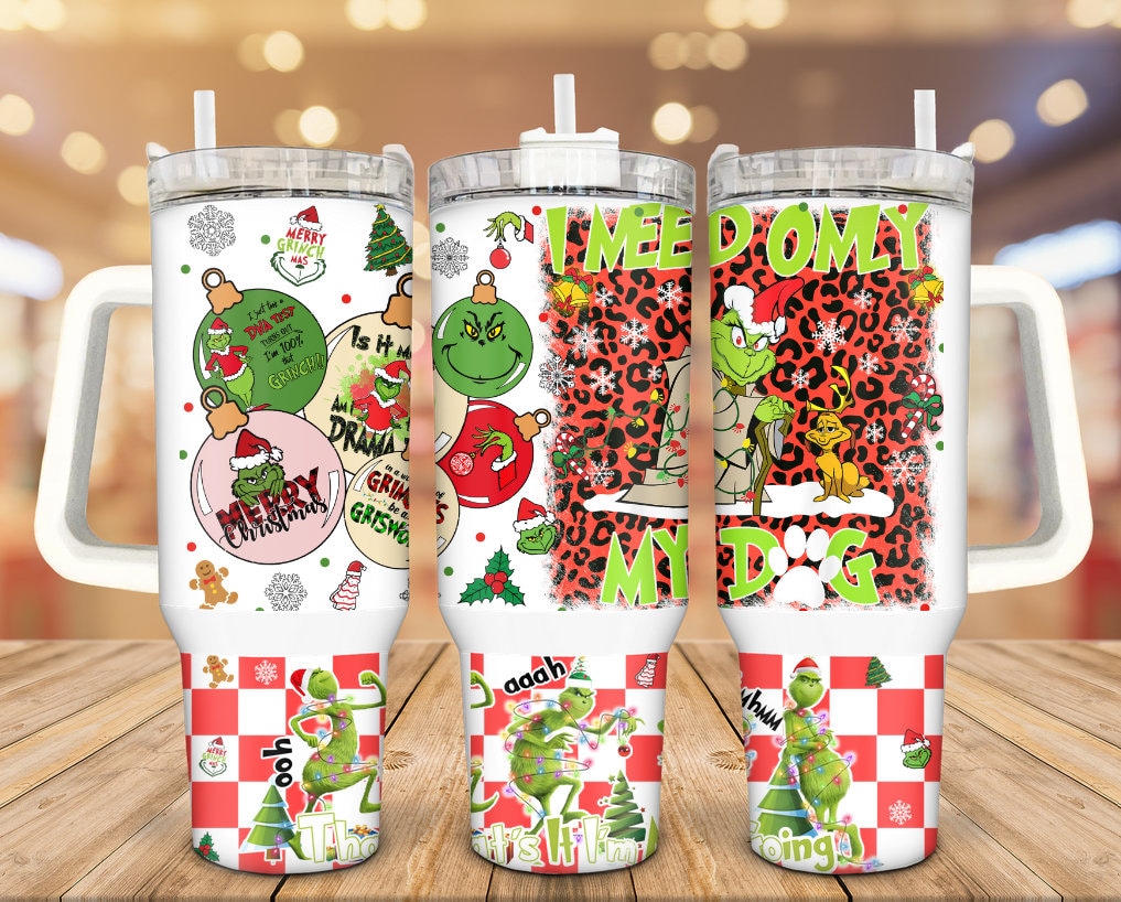 The Grinch Merry Xmas Movies Custom Stanley Cup 40 oz 30 oz Tumbler With HandleTVC2301933