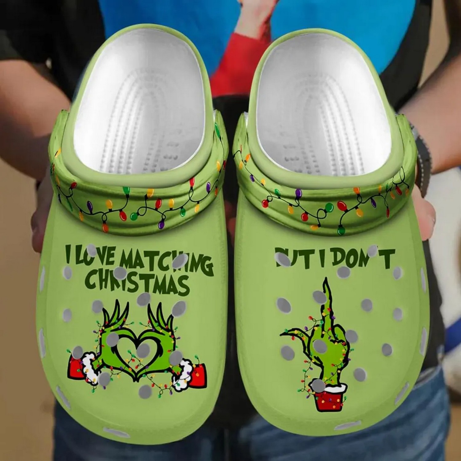 The Grinch Movie Christmas Crocs Crocband Clogs Shoes Comfortable For Men Women and Kids