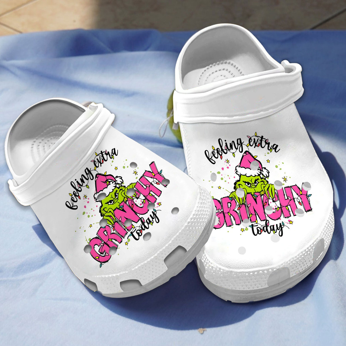 The Grinch Movie Christmas Crocs Crocband Clogs Shoes Comfortable For Men Women and Kids