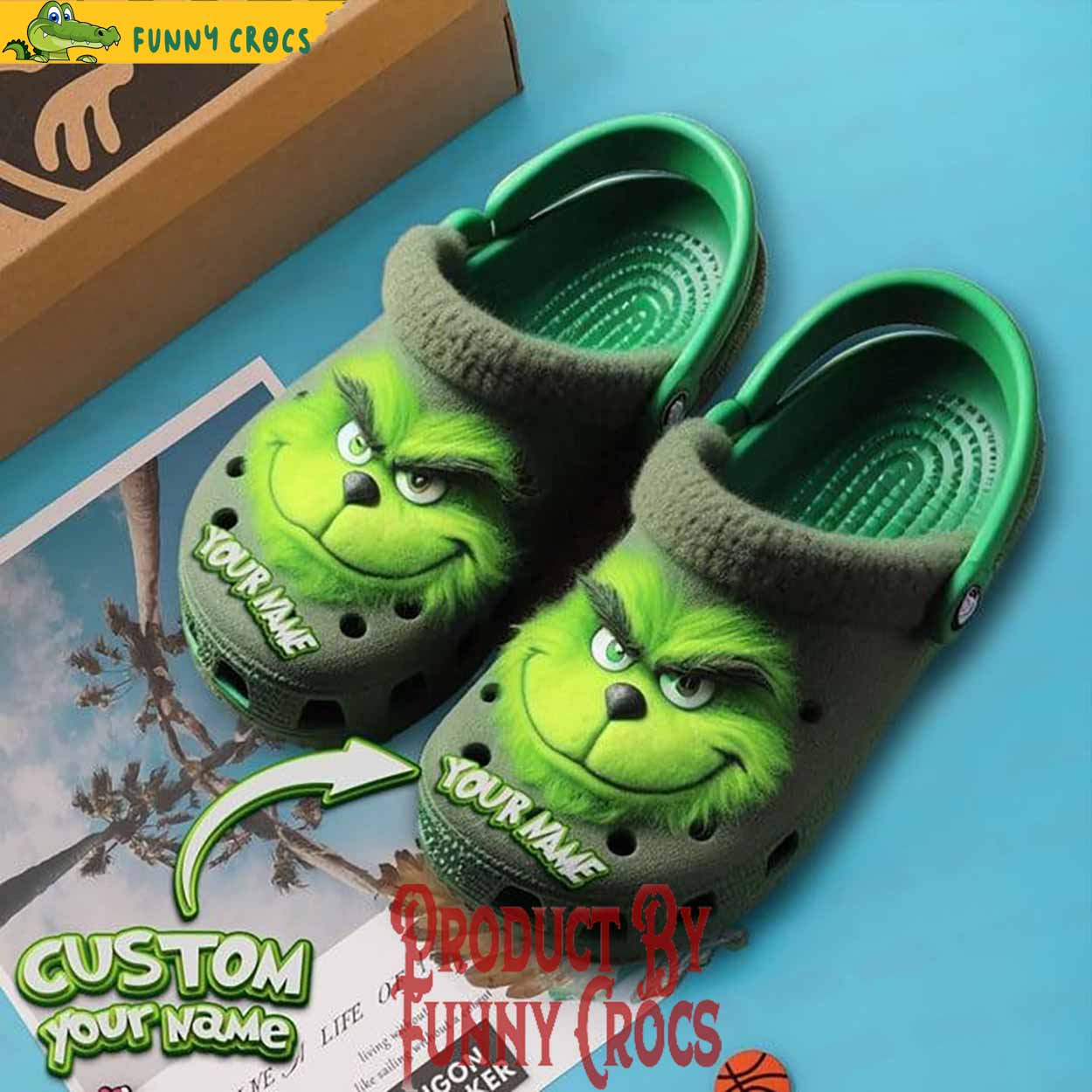 The Grinch Movie Christmas Crocs Crocband Clogs Shoes Comfortable For Men Women and Kids