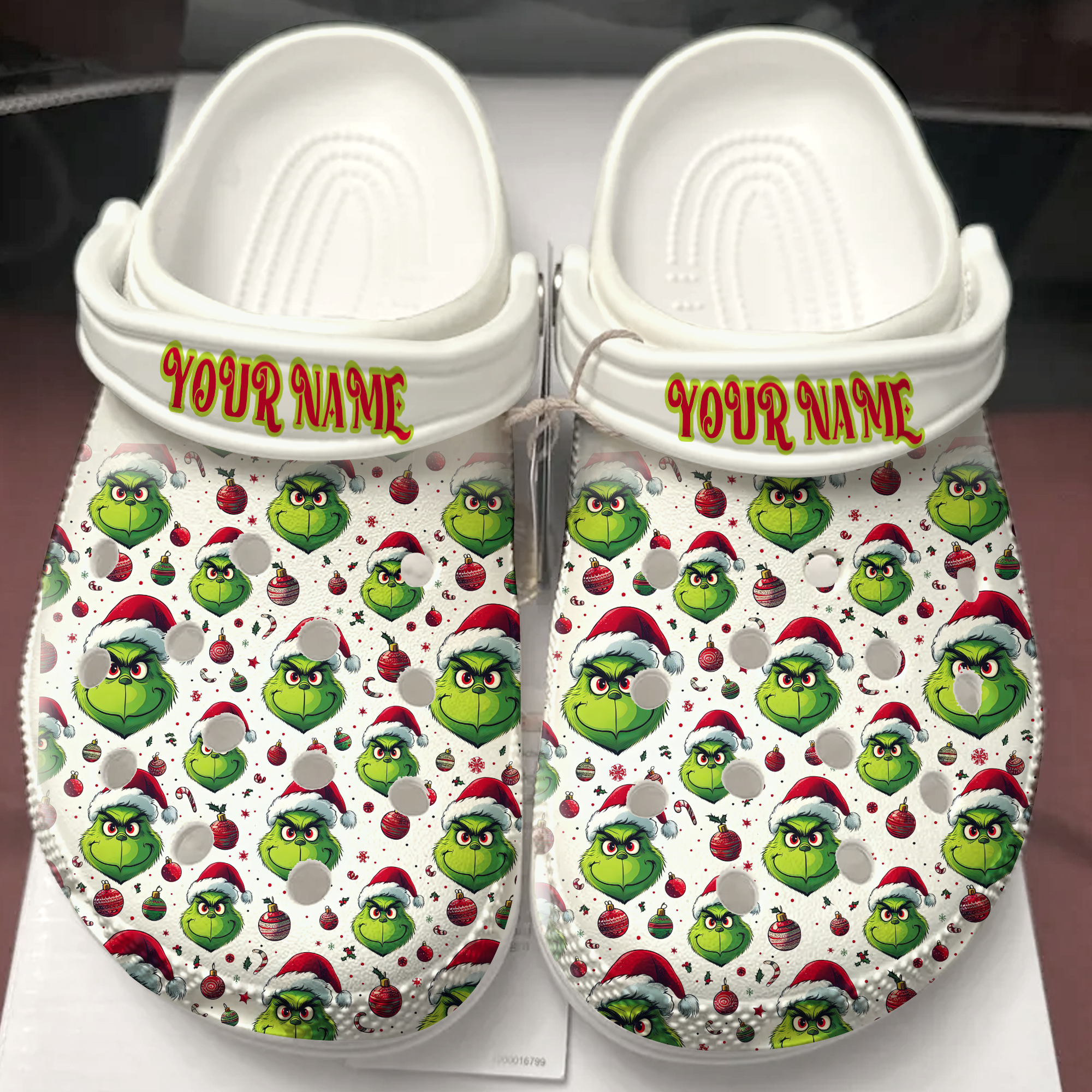 The Grinch Movie Christmas Crocs Crocband Clogs Shoes Comfortable For Men Women and Kids