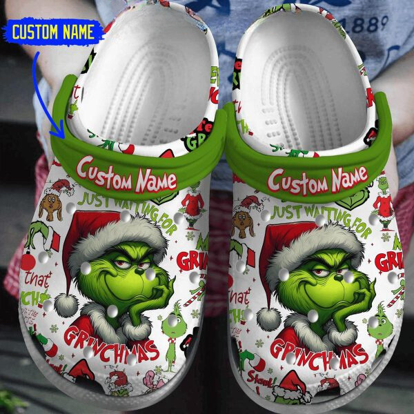 The Grinch Movie Christmas Crocs Crocband Clogs Shoes Comfortable For Men Women and Kids