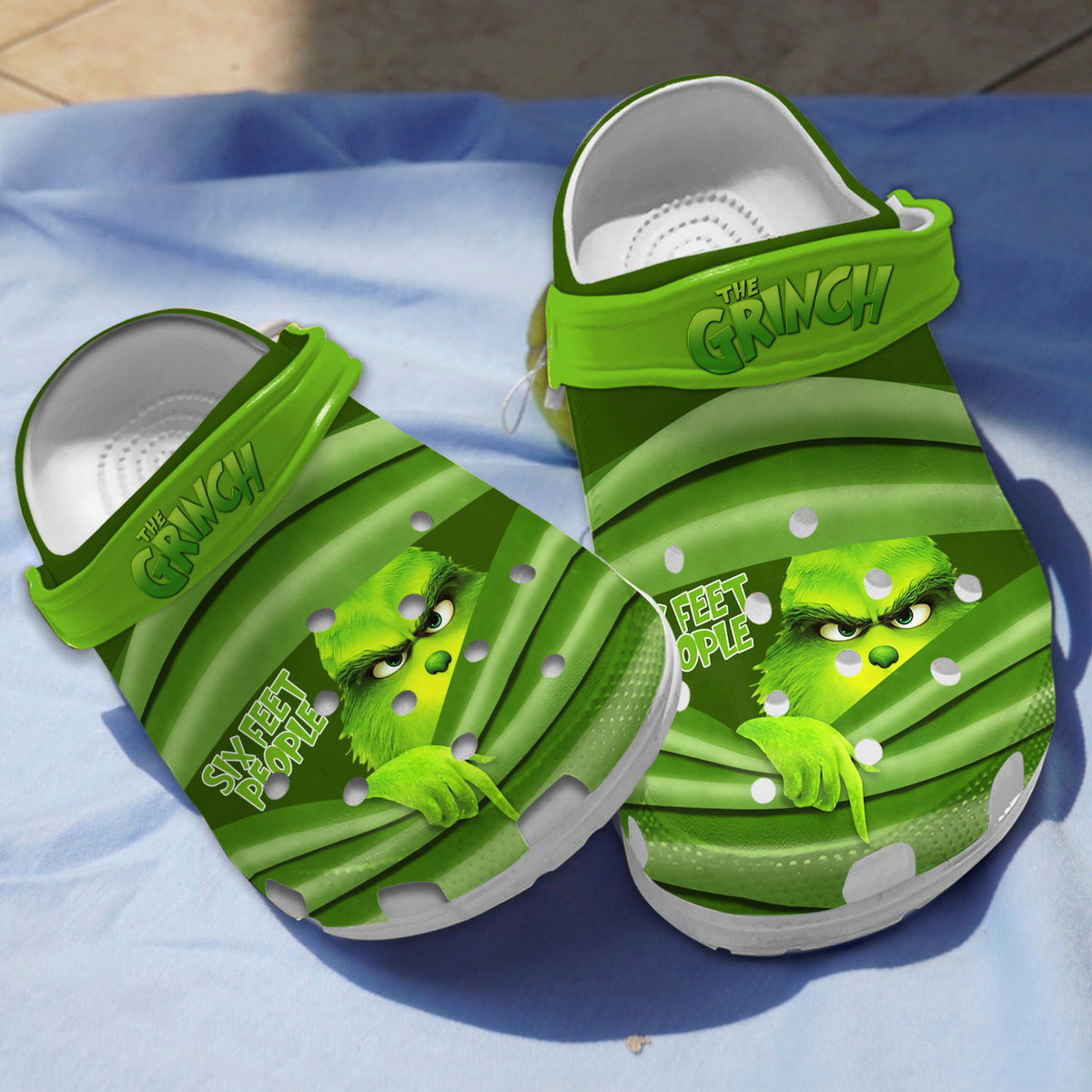 The Grinch Movie Christmas Crocs Crocband Clogs Shoes Comfortable For Men Women and Kids