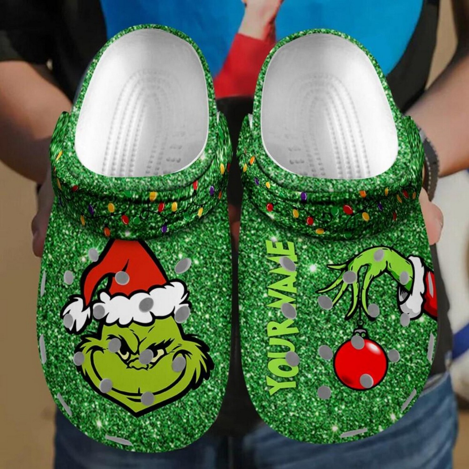 The Grinch Movie Christmas Crocs Crocband Clogs Shoes Comfortable For Men Women and Kids
