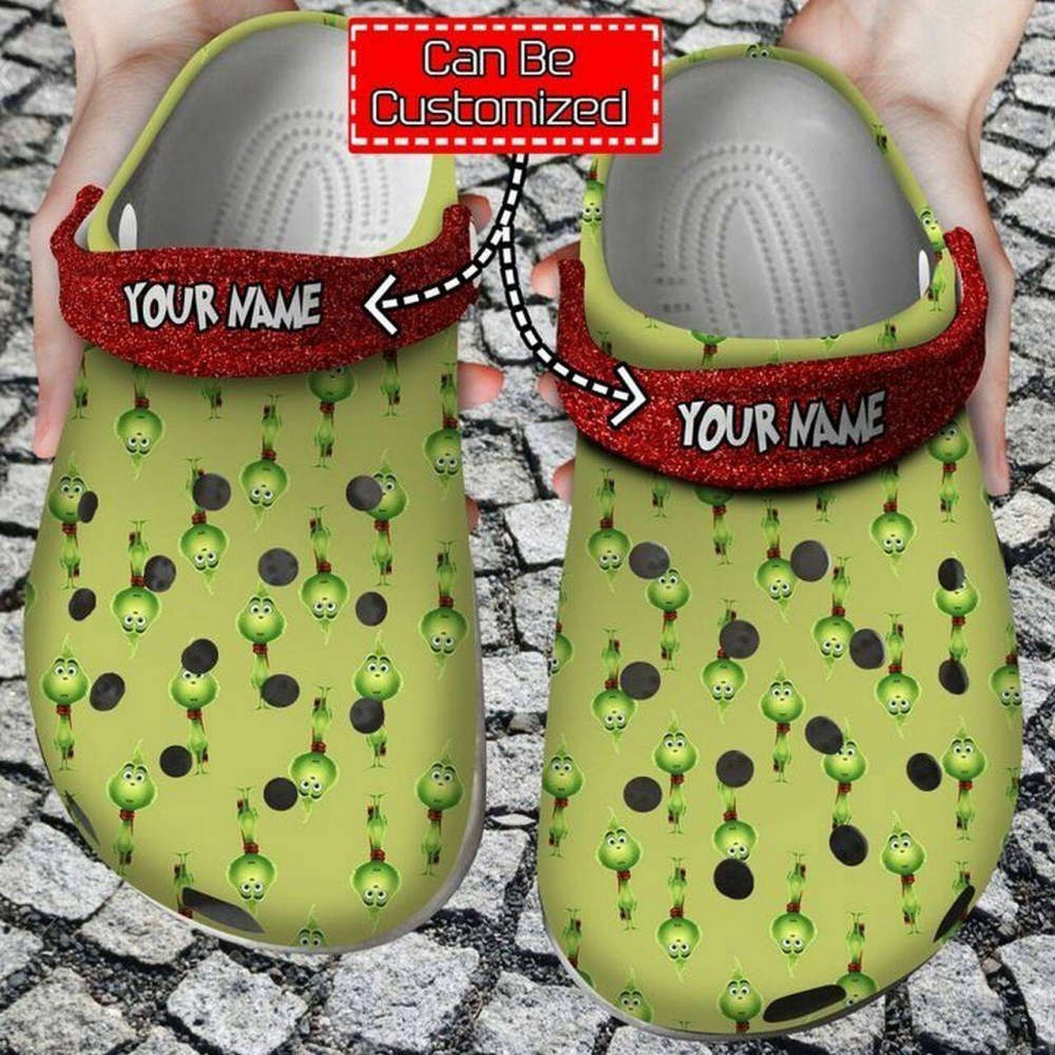 The Grinch Movie Christmas Crocs Crocband Clogs Shoes Comfortable For Men Women and Kids