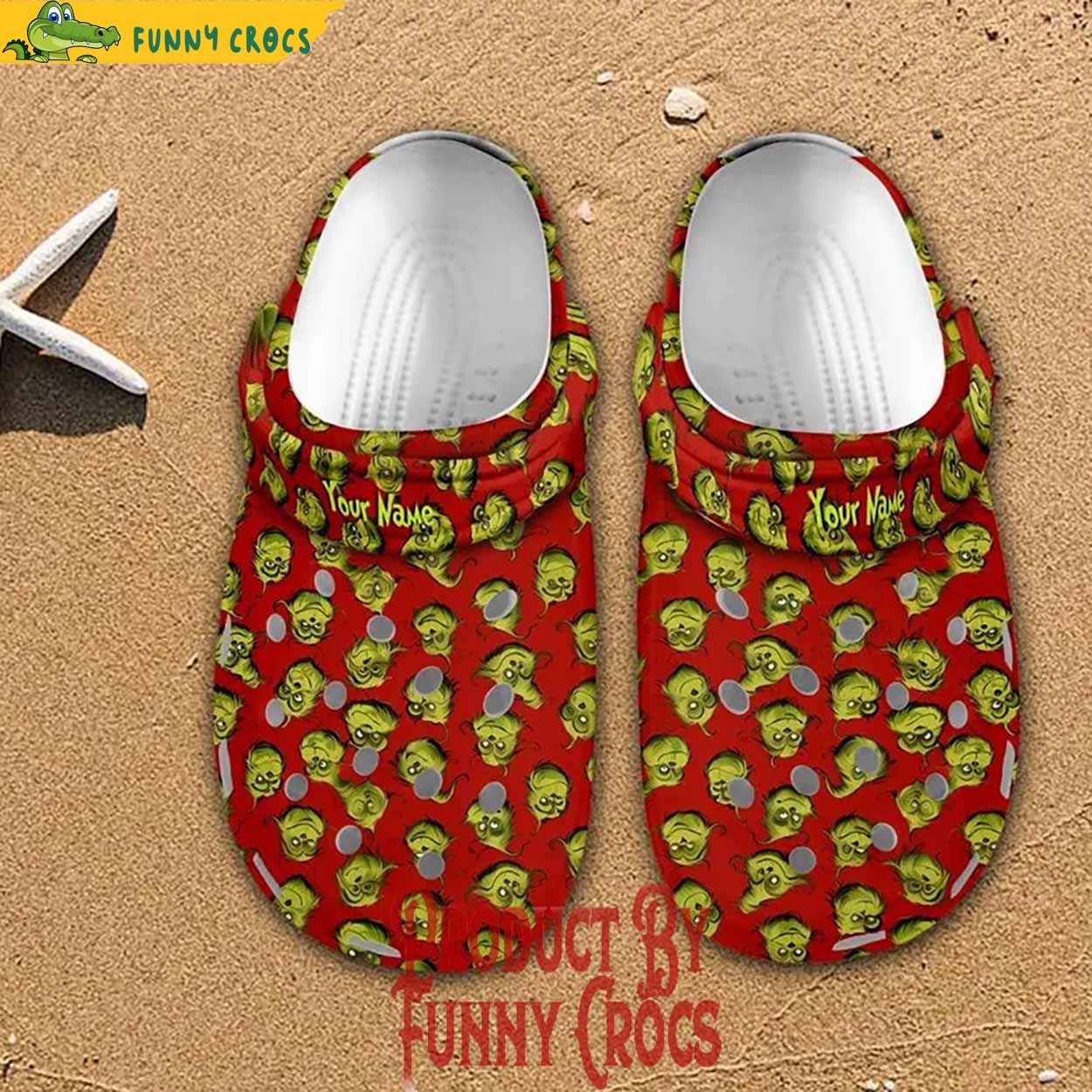The Grinch Movie Christmas Crocs Crocband Clogs Shoes Comfortable For Men Women and Kids