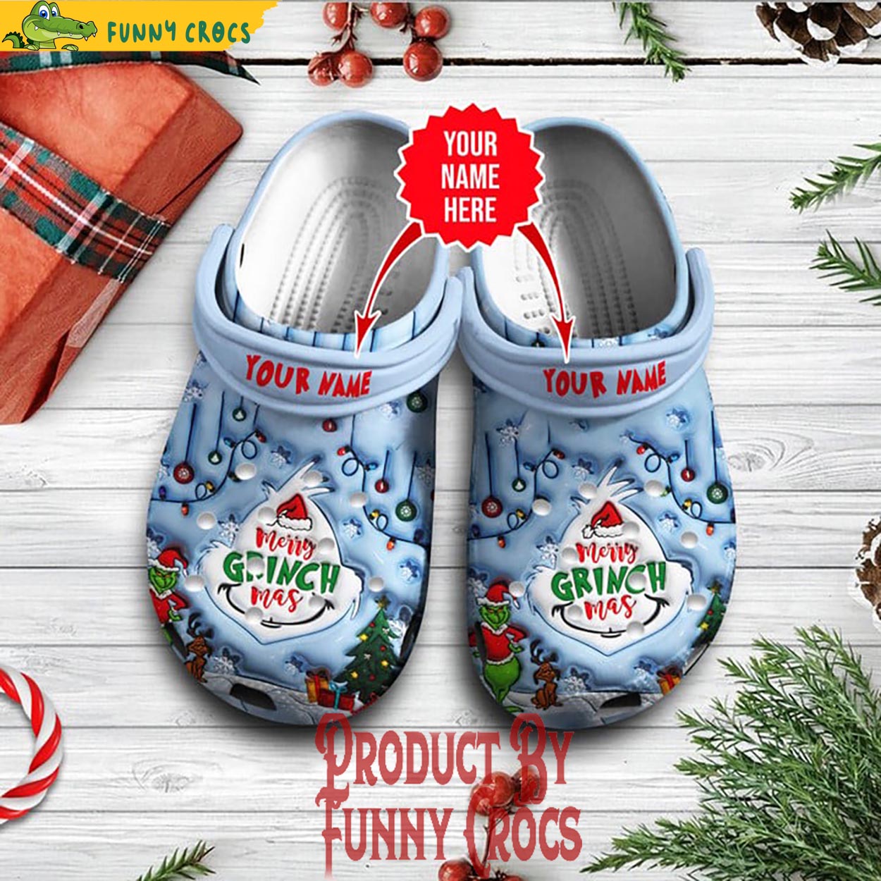 The Grinch Movie Christmas Crocs Crocband Clogs Shoes Comfortable For Men Women and Kids