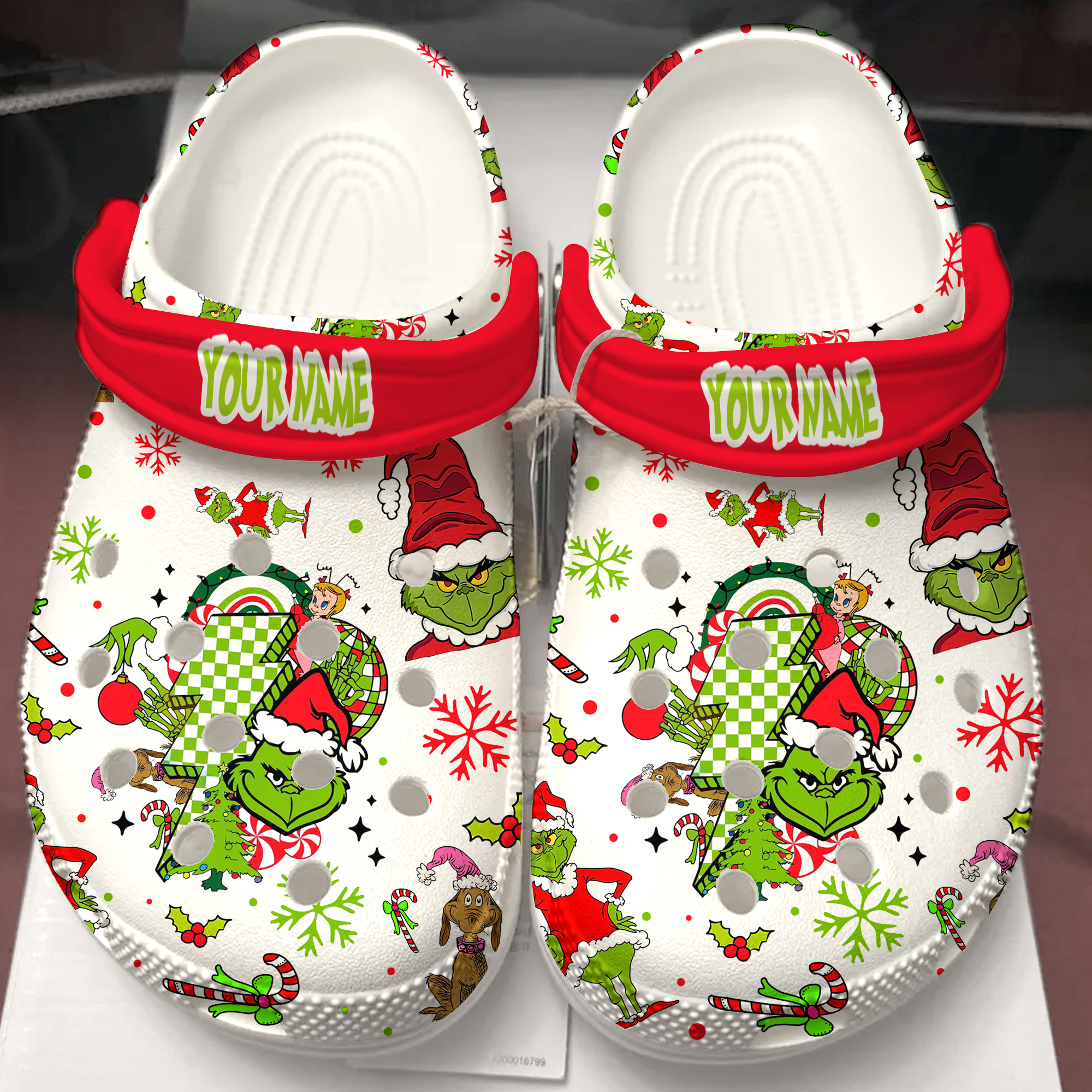 The Grinch Movie Christmas Crocs Crocband Clogs Shoes Comfortable For Men Women and Kids