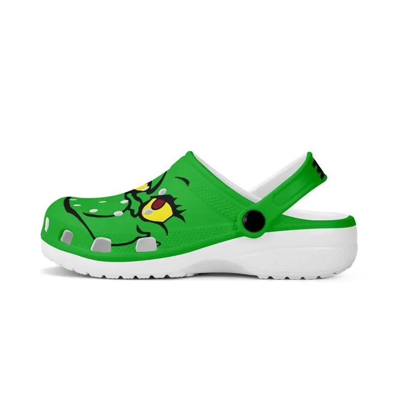 The Grinch Movie Christmas Crocs Crocband Clogs Shoes Comfortable For Men Women and Kids - Image 3