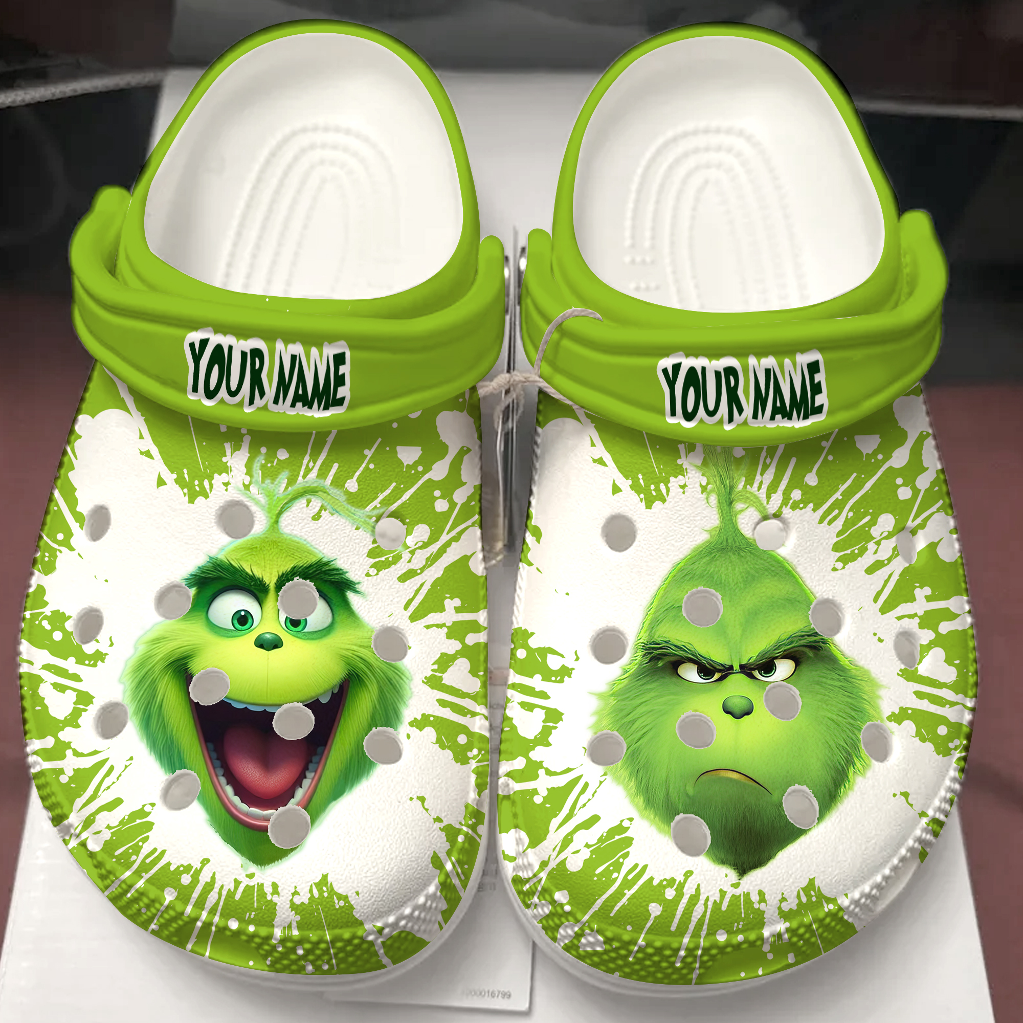 The Grinch Movie Christmas Crocs Crocband Clogs Shoes Comfortable For Men Women and Kids