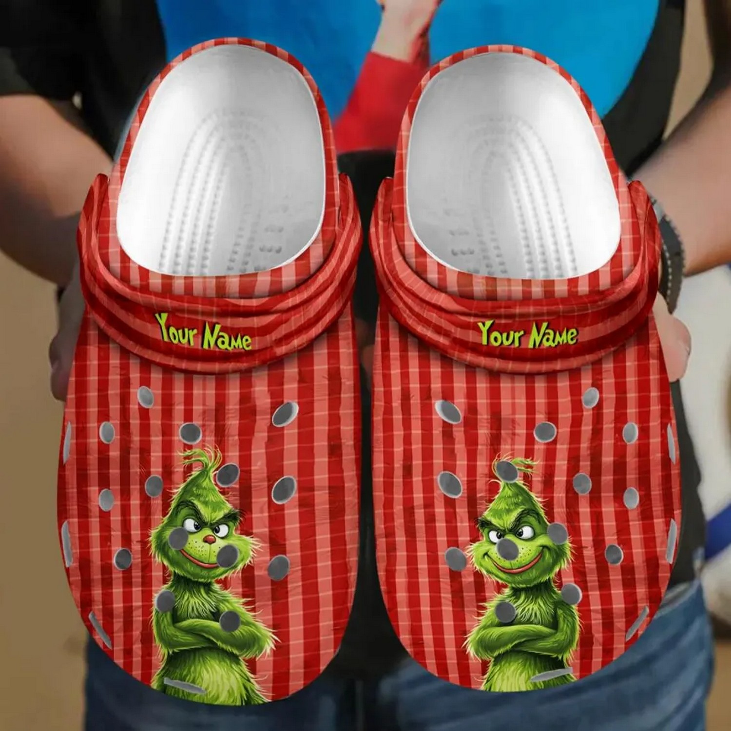 The Grinch Movie Christmas Crocs Crocband Clogs Shoes Comfortable For Men Women and Kids