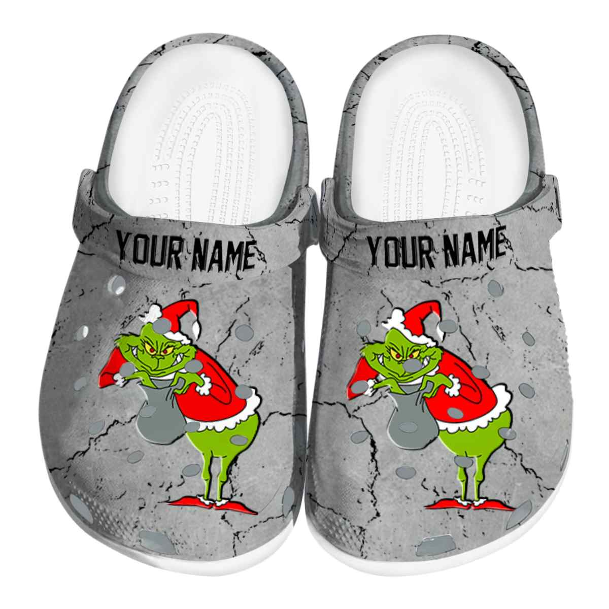 The Grinch Movie Christmas Crocs Crocband Clogs Shoes Comfortable For Men Women and Kids