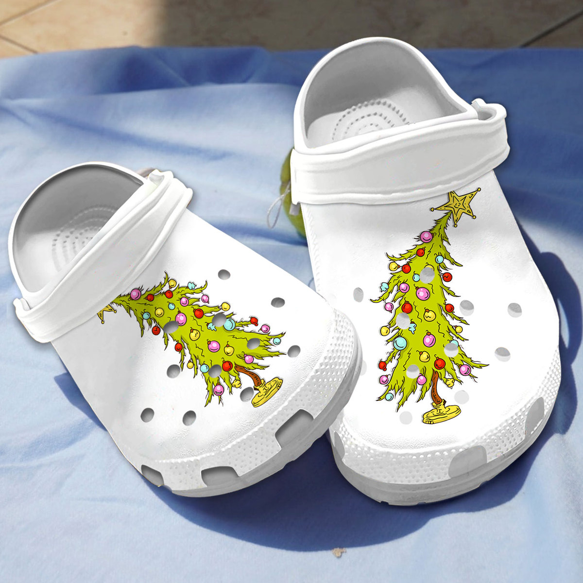 The Grinch Movie Christmas Crocs Crocband Clogs Shoes Comfortable For Men Women and Kids