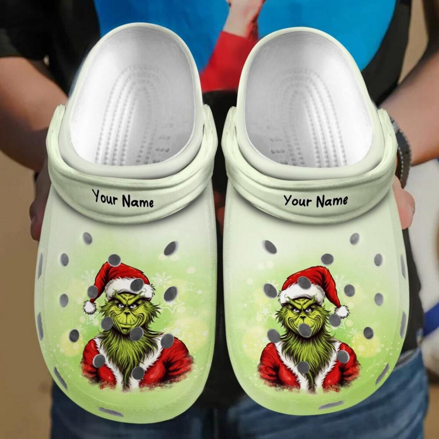 The Grinch Movie Christmas Crocs Crocband Clogs Shoes Comfortable For Men Women and Kids