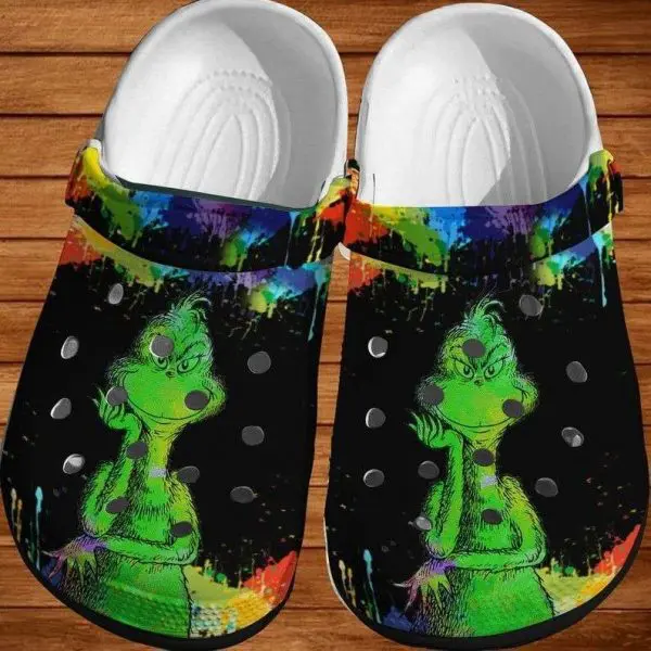 The Grinch Movie Christmas Crocs Crocband Clogs Shoes Comfortable For Men Women and Kids