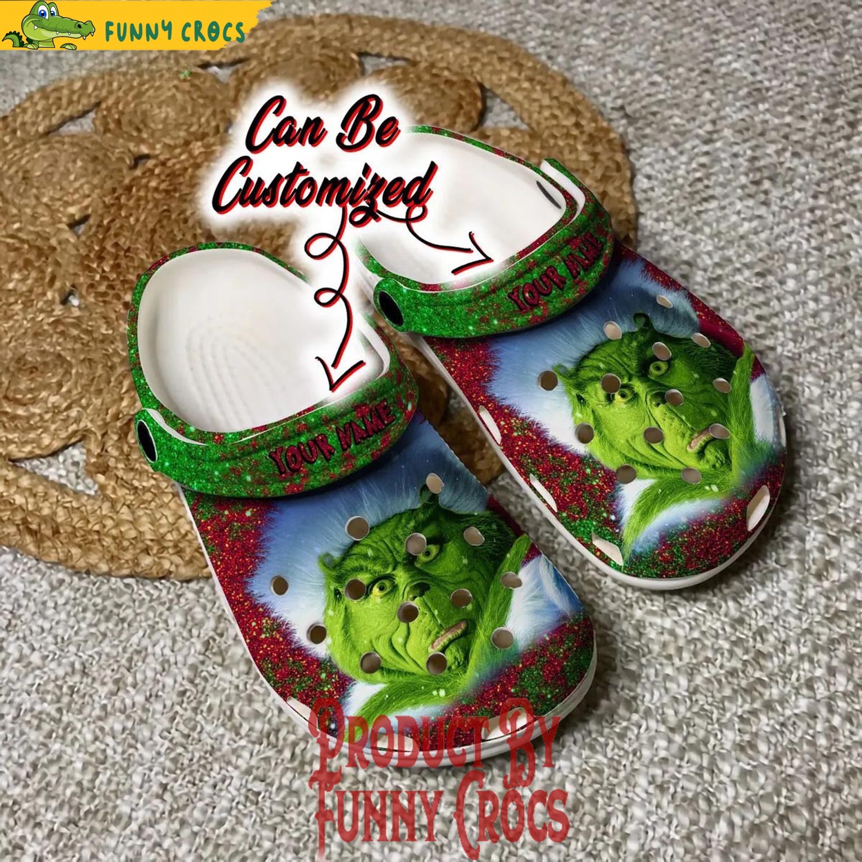 The Grinch Movie Christmas Crocs Crocband Clogs Shoes Comfortable For Men Women and Kids