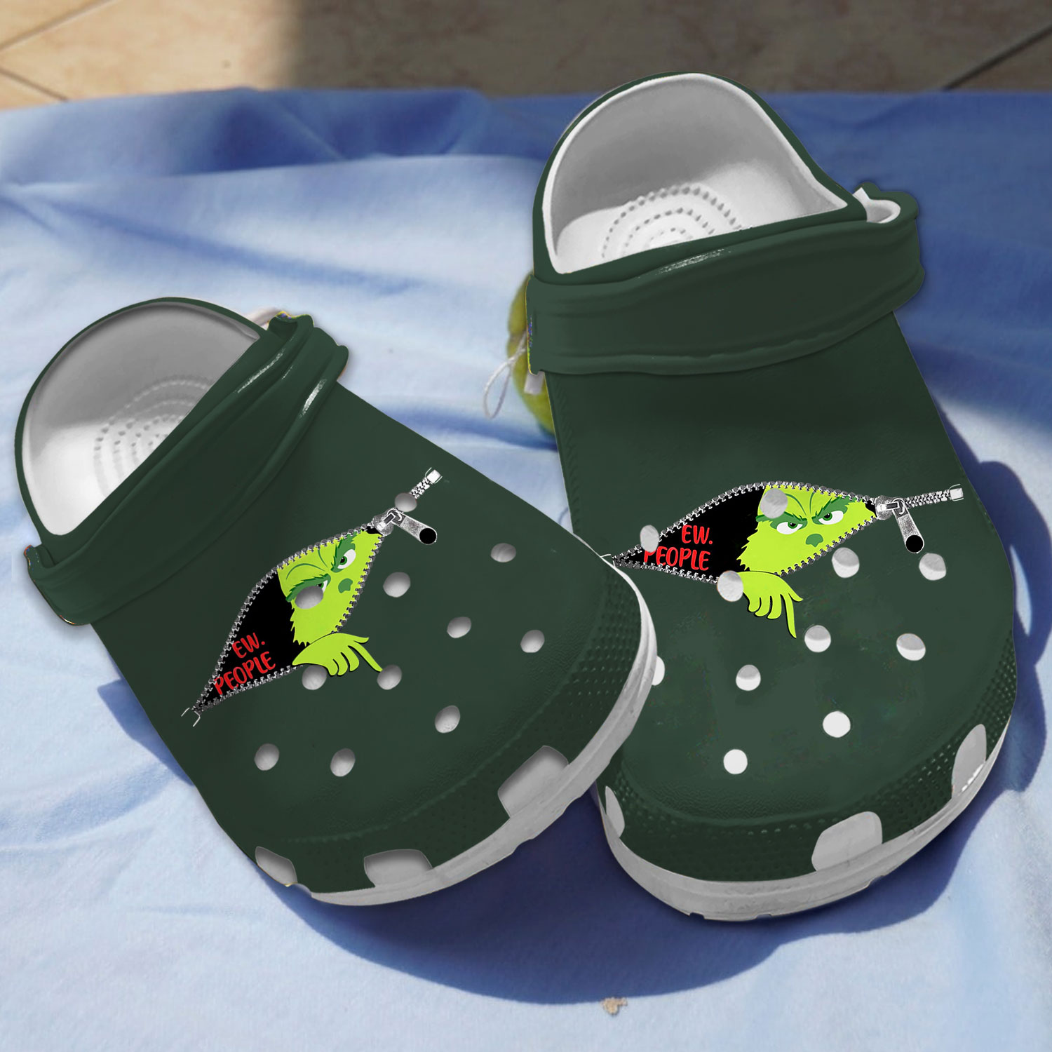 The Grinch Movie Christmas Crocs Crocband Clogs Shoes Comfortable For Men Women and Kids