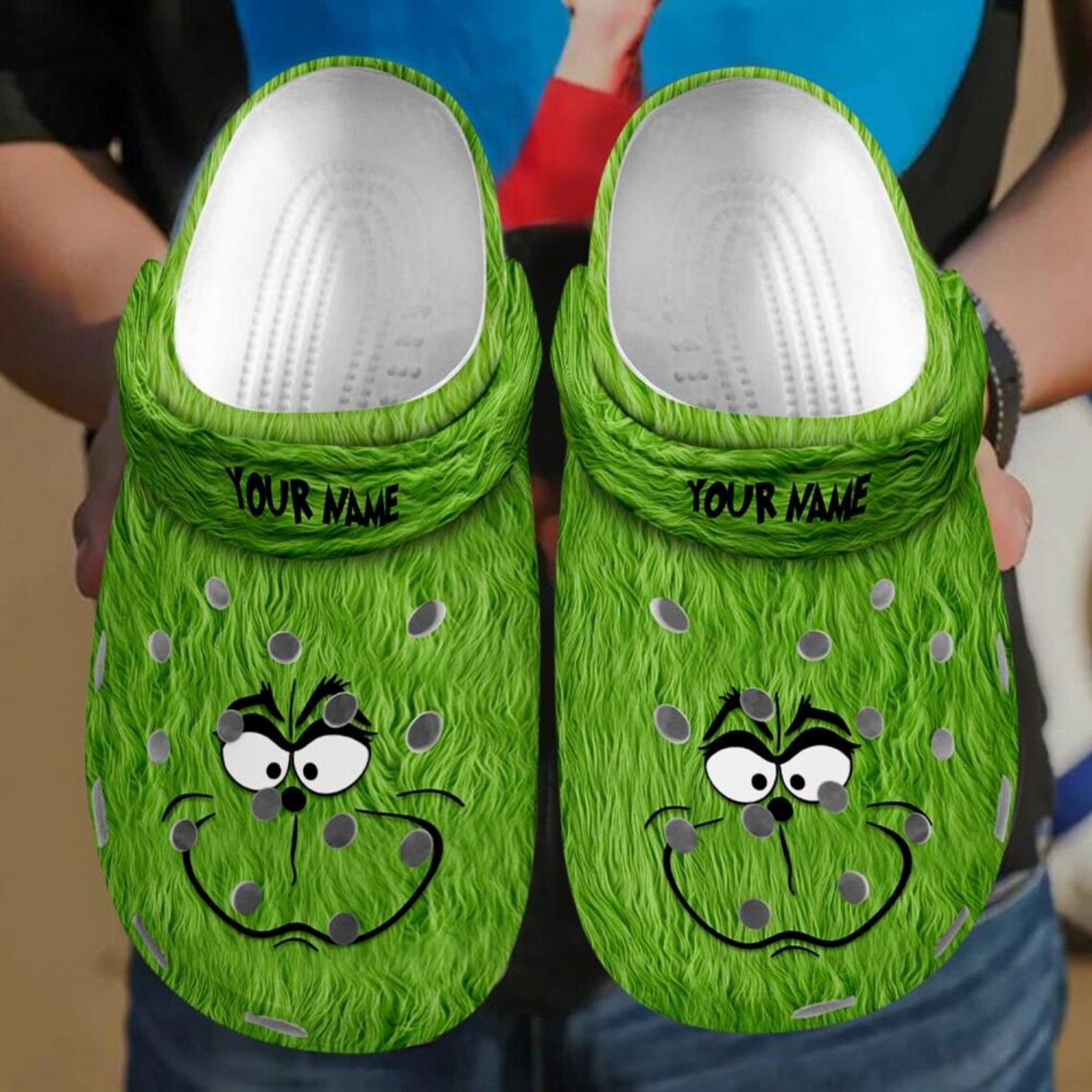The Grinch Movie Christmas Crocs Crocband Clogs Shoes Comfortable For Men Women and Kids