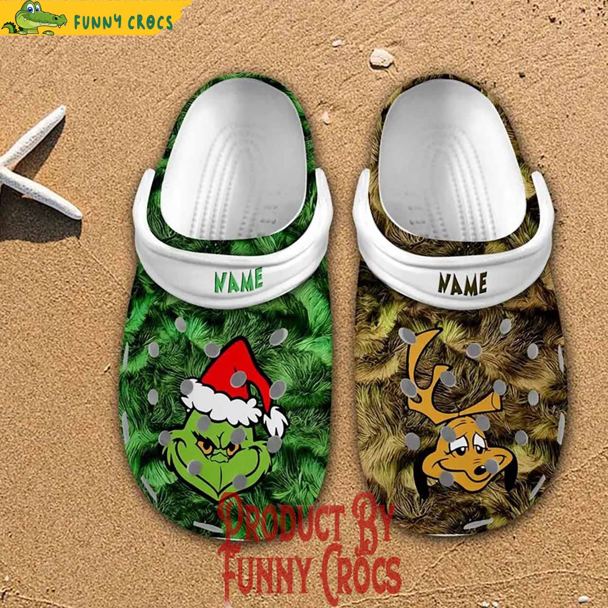 The Grinch Movie Christmas Crocs Crocband Clogs Shoes Comfortable For Men Women and Kids