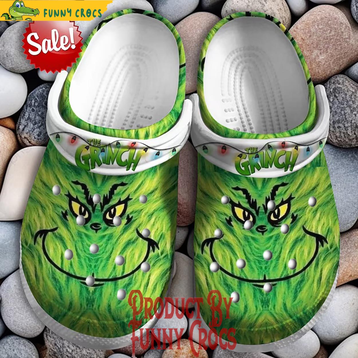 The Grinch Movie Christmas Crocs Crocband Clogs Shoes Comfortable For Men Women and Kids