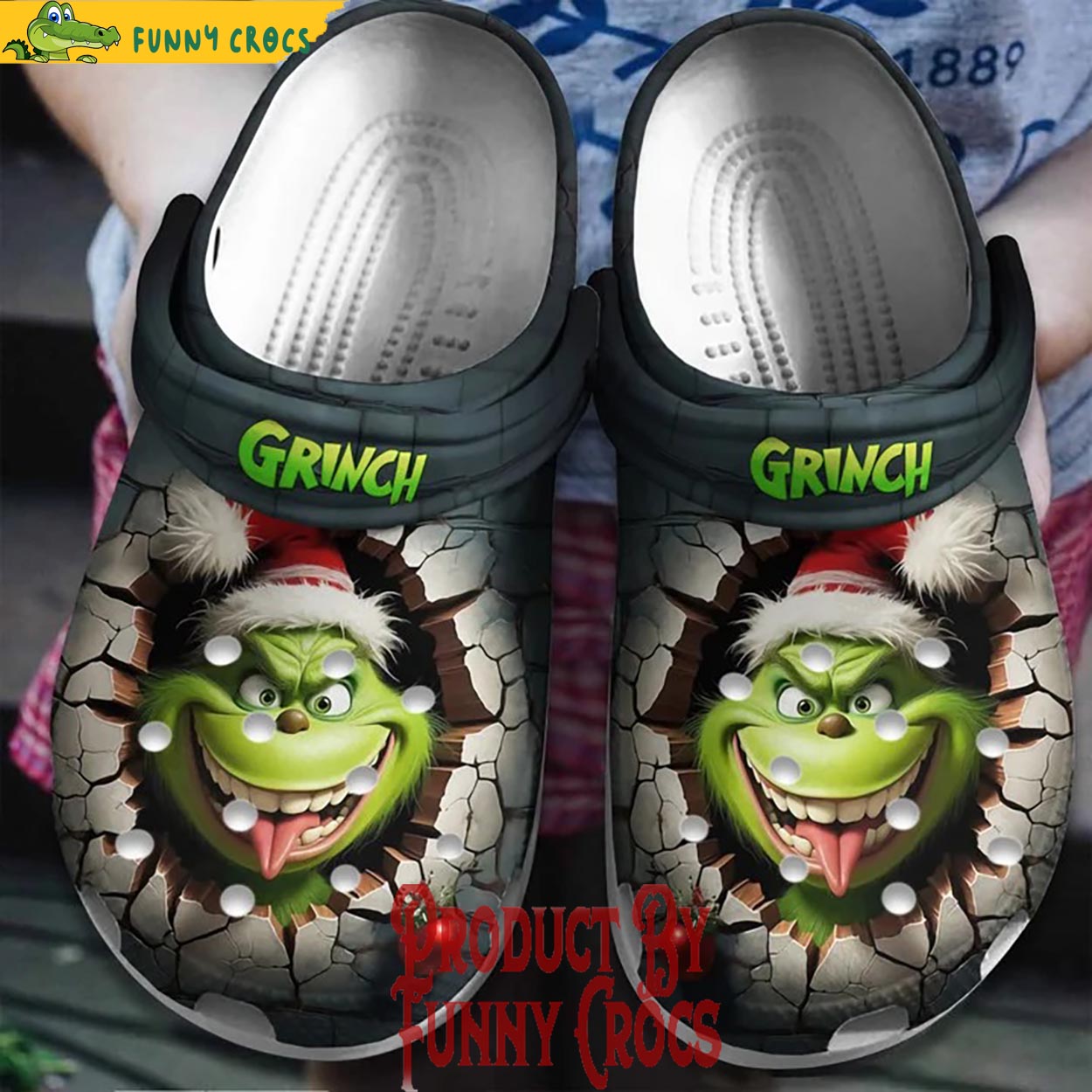The Grinch Movie Christmas Crocs Crocband Clogs Shoes Comfortable For Men Women and Kids