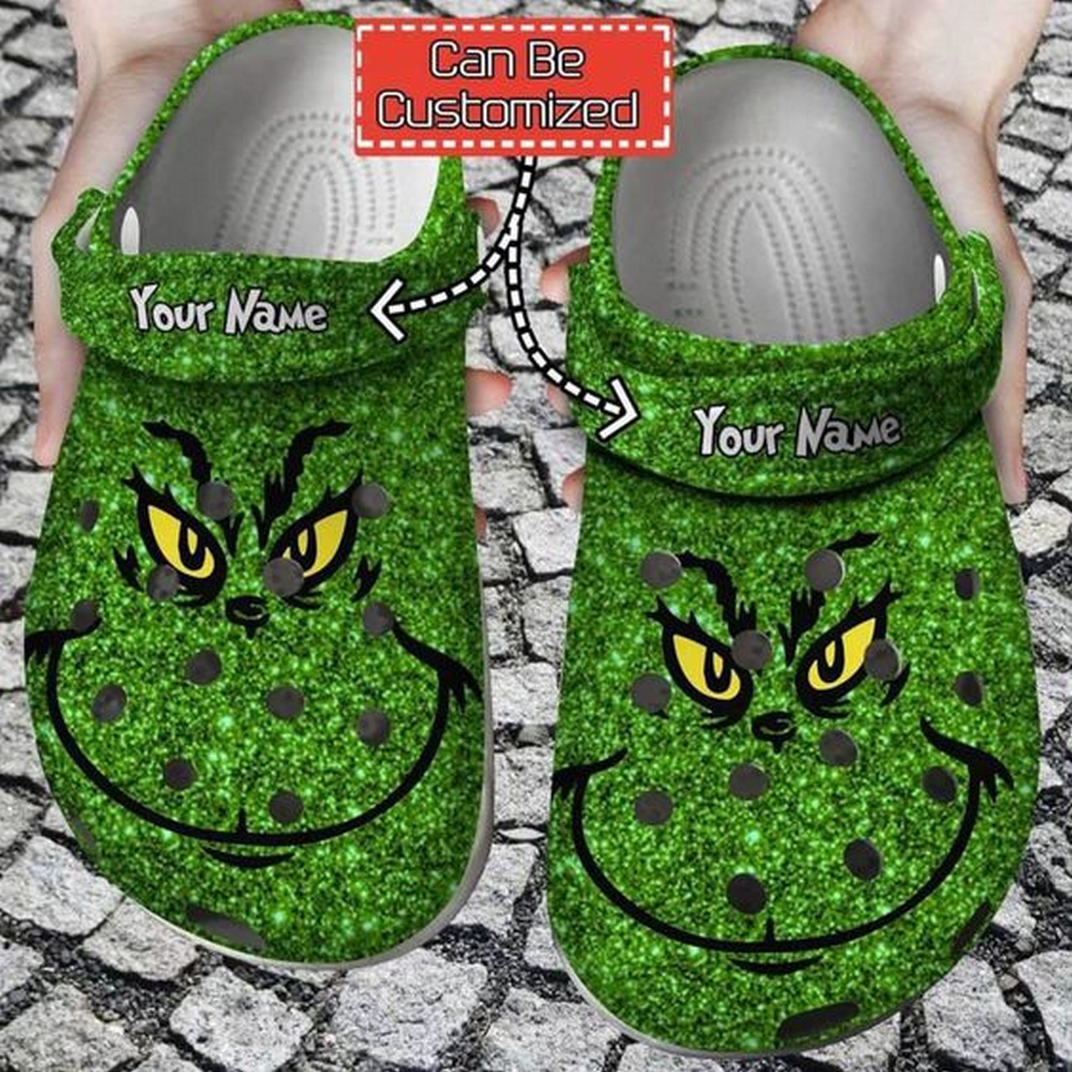 The Grinch Movie Christmas Crocs Crocband Clogs Shoes Comfortable For Men Women and Kids