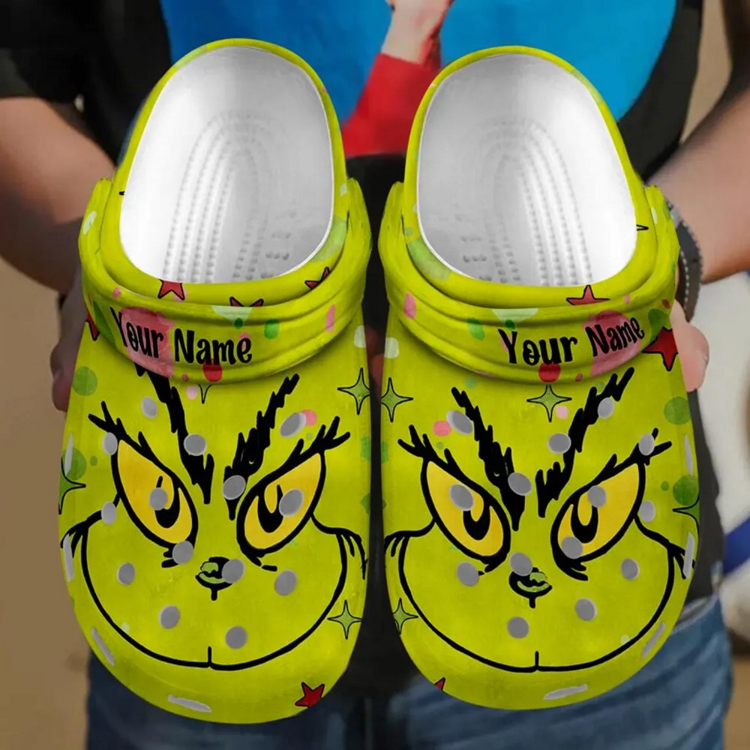 The Grinch Movie Christmas Crocs Crocband Clogs Shoes Comfortable For Men Women and Kids