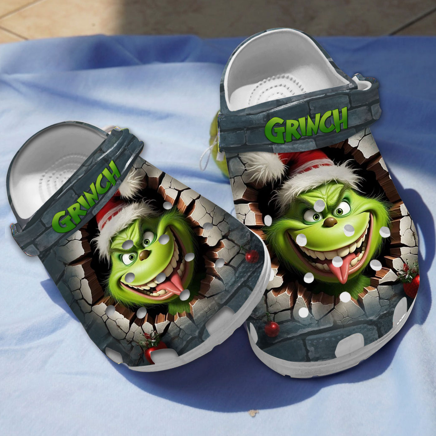 The Grinch Movie Christmas Crocs Crocband Clogs Shoes Comfortable For Men Women and Kids