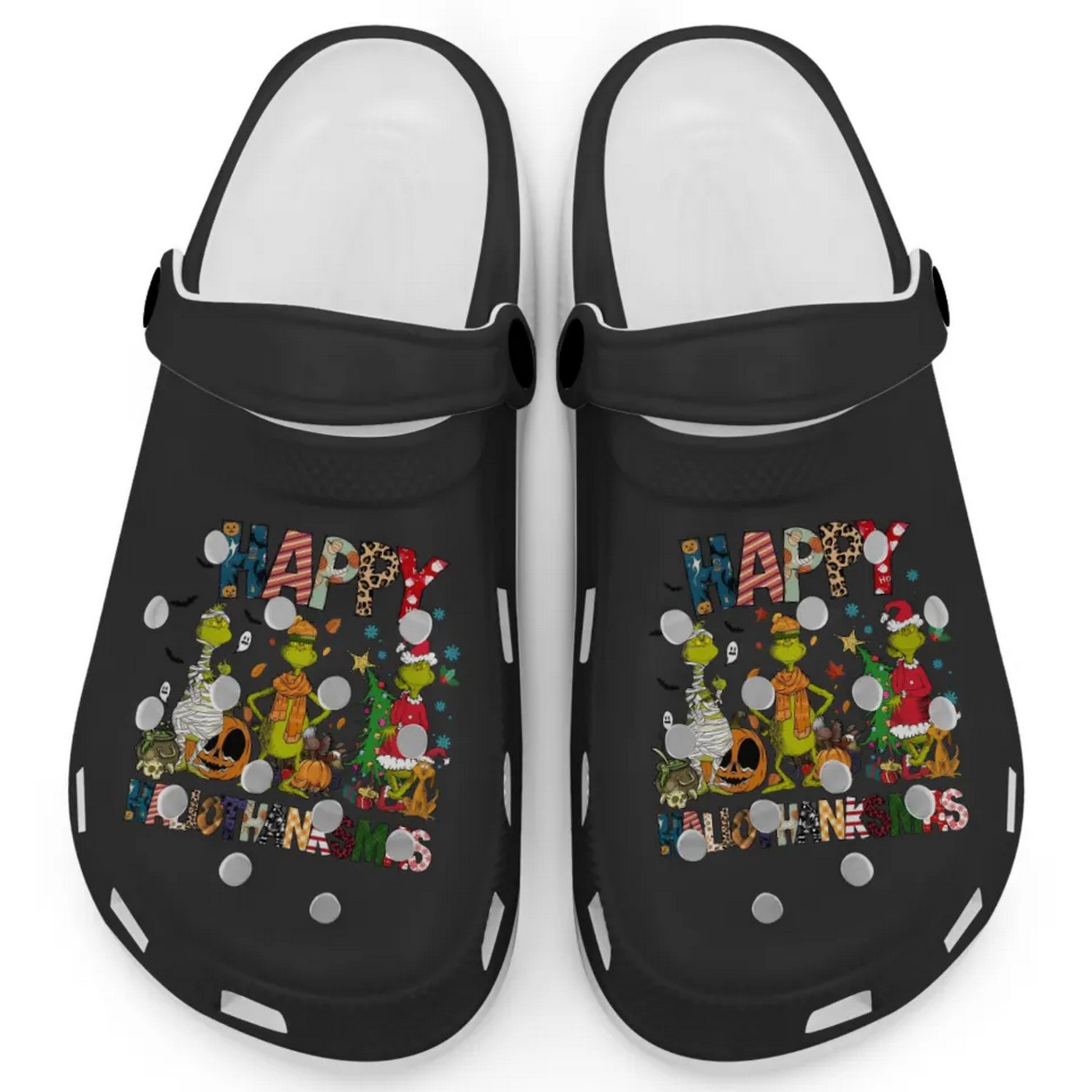 The Grinch Movie Christmas Crocs Crocband Clogs Shoes Comfortable For Men Women and Kids