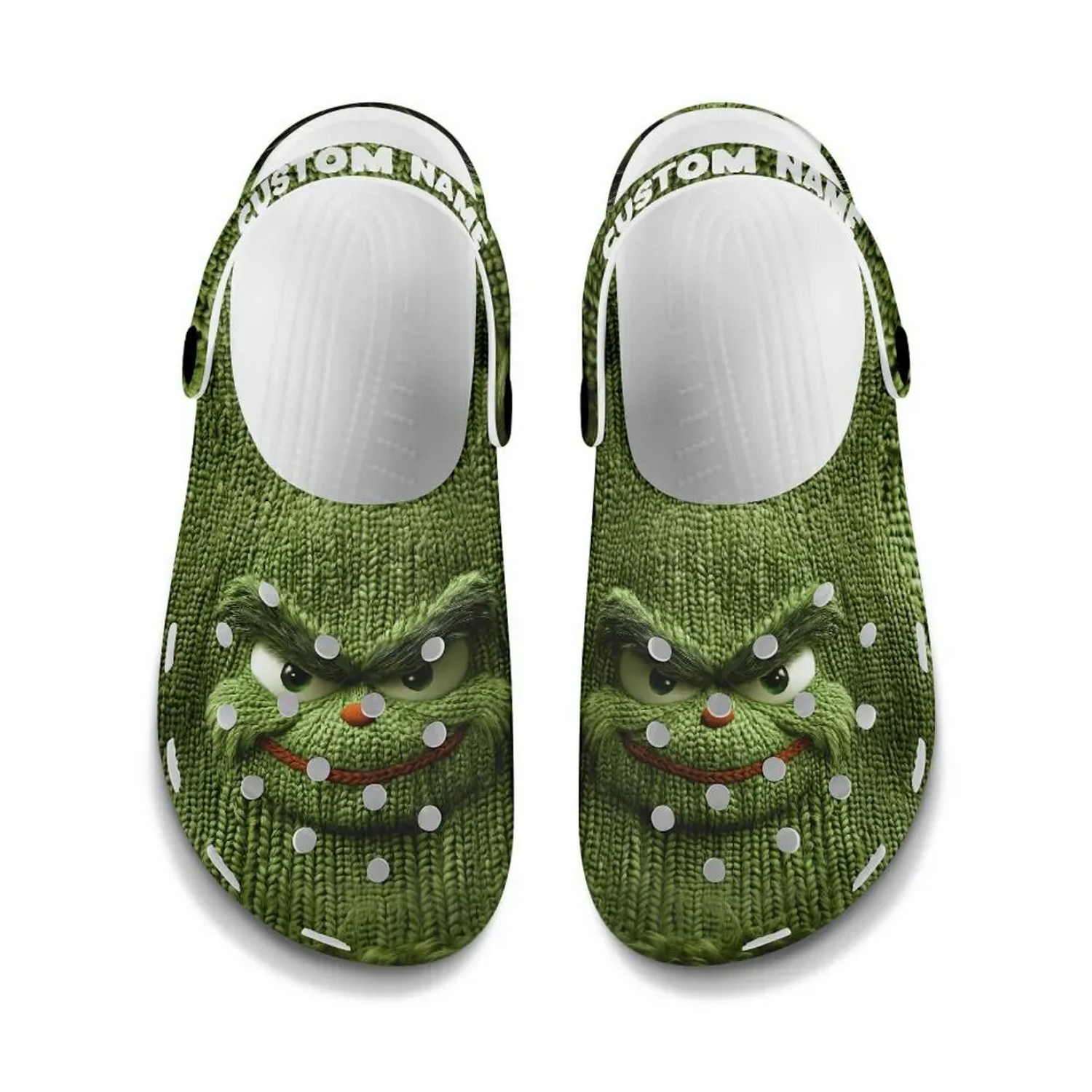 The Grinch Movie Christmas Crocs Crocband Clogs Shoes Comfortable For Men Women and Kids