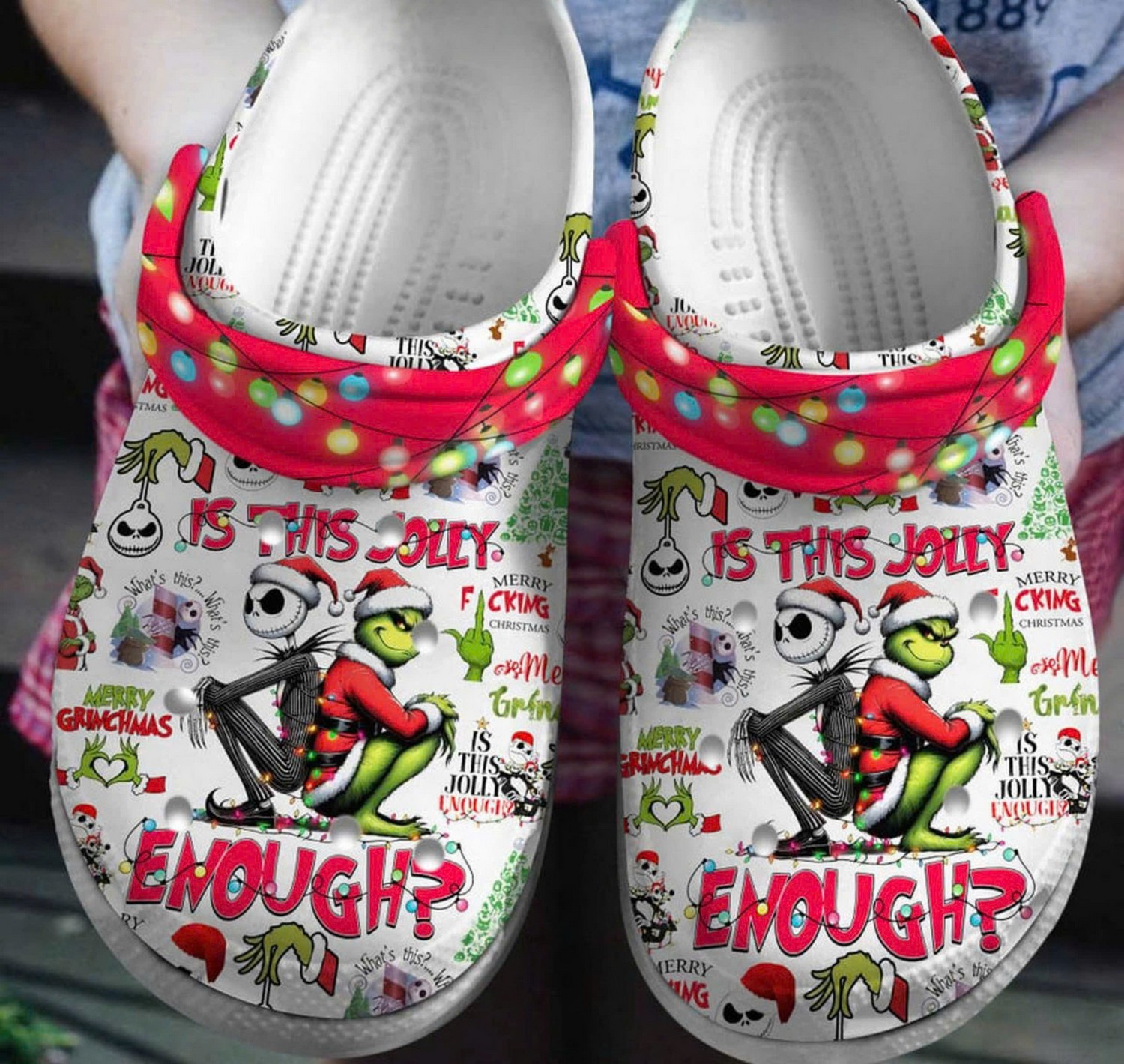 The Grinch Movie Christmas Crocs Crocband Clogs Shoes Comfortable For Men Women and Kids
