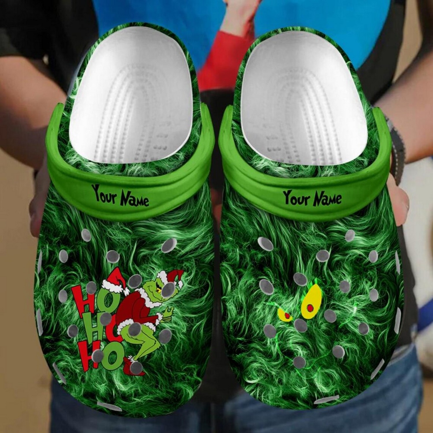 The Grinch Movie Christmas Crocs Crocband Clogs Shoes Comfortable For Men Women and Kids
