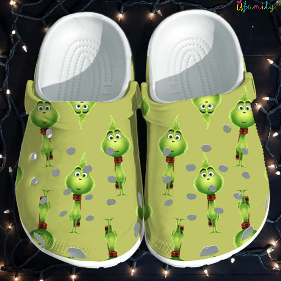 The Grinch Movie Christmas Crocs Crocband Clogs Shoes Comfortable For Men Women and Kids
