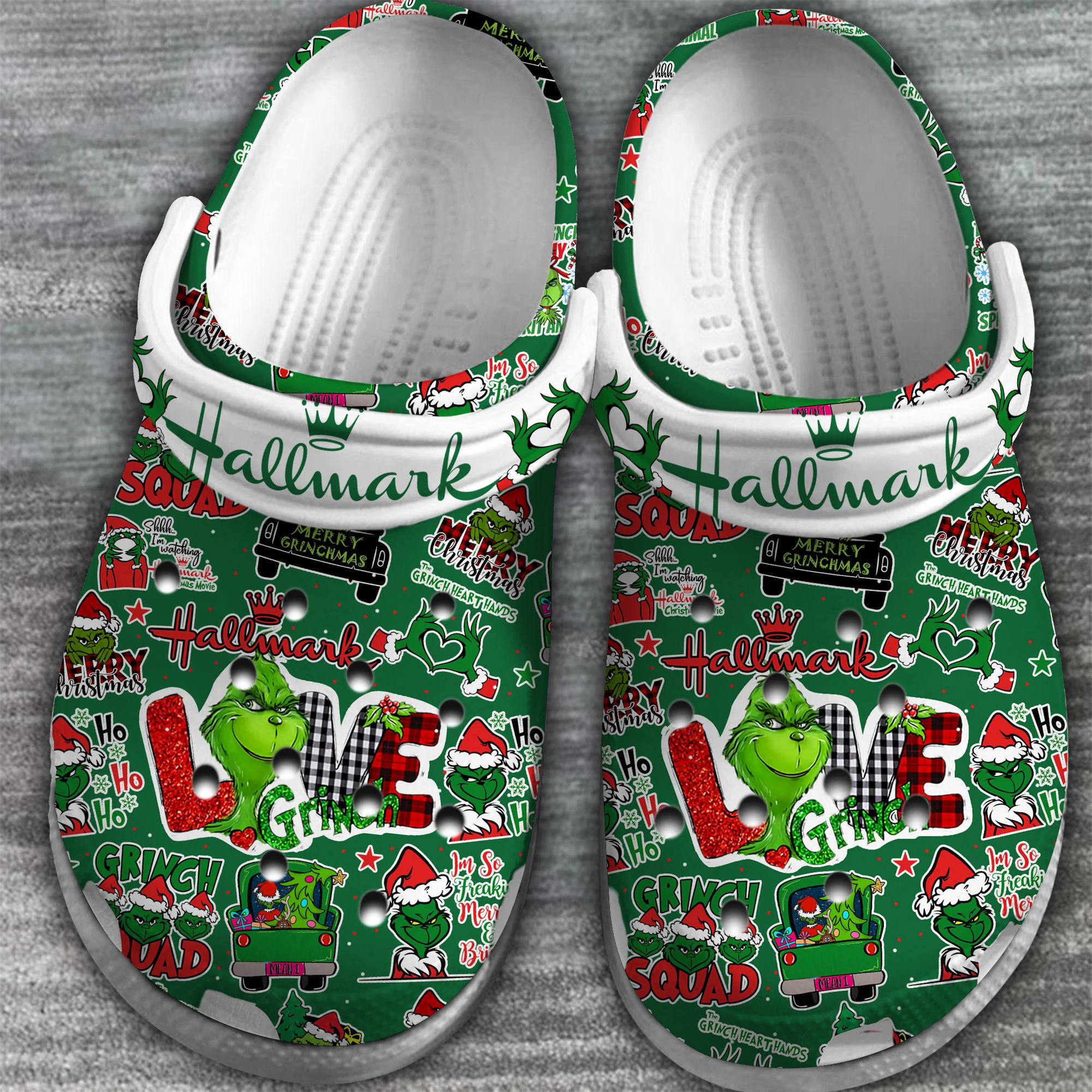 The Grinch Movie Crocs Crocband Clogs Shoes Comfortable For Men Women and Kids - Image 2