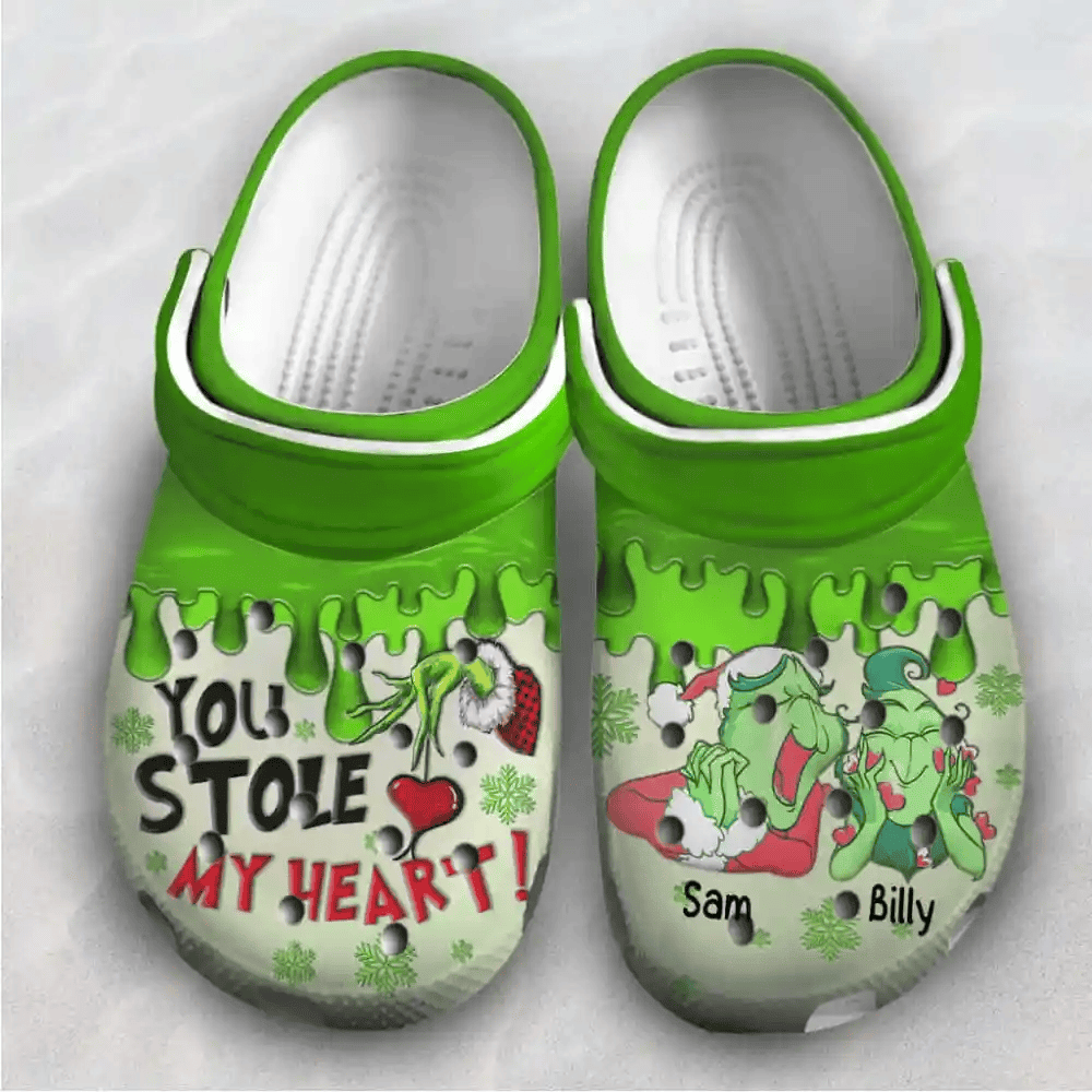 The Grinch Movie Crocs Crocband Clogs Shoes Comfortable For Men Women and Kids