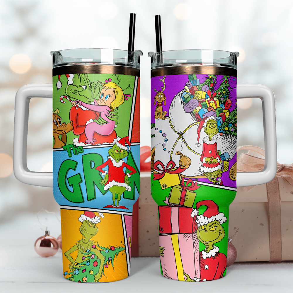The Grinch Movies Christmas Custom Stanley Cup 40 oz 30 oz Tumbler With HandleTVC2301403 - Image 2