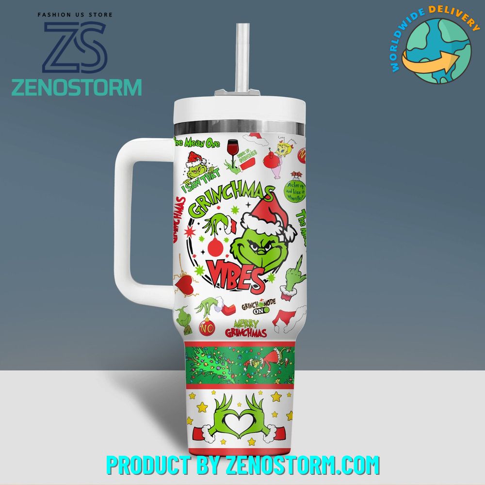 The Grinch Movies Christmas Custom Stanley Cup 40 oz 30 oz Tumbler With HandleTVC2301418 - Image 2