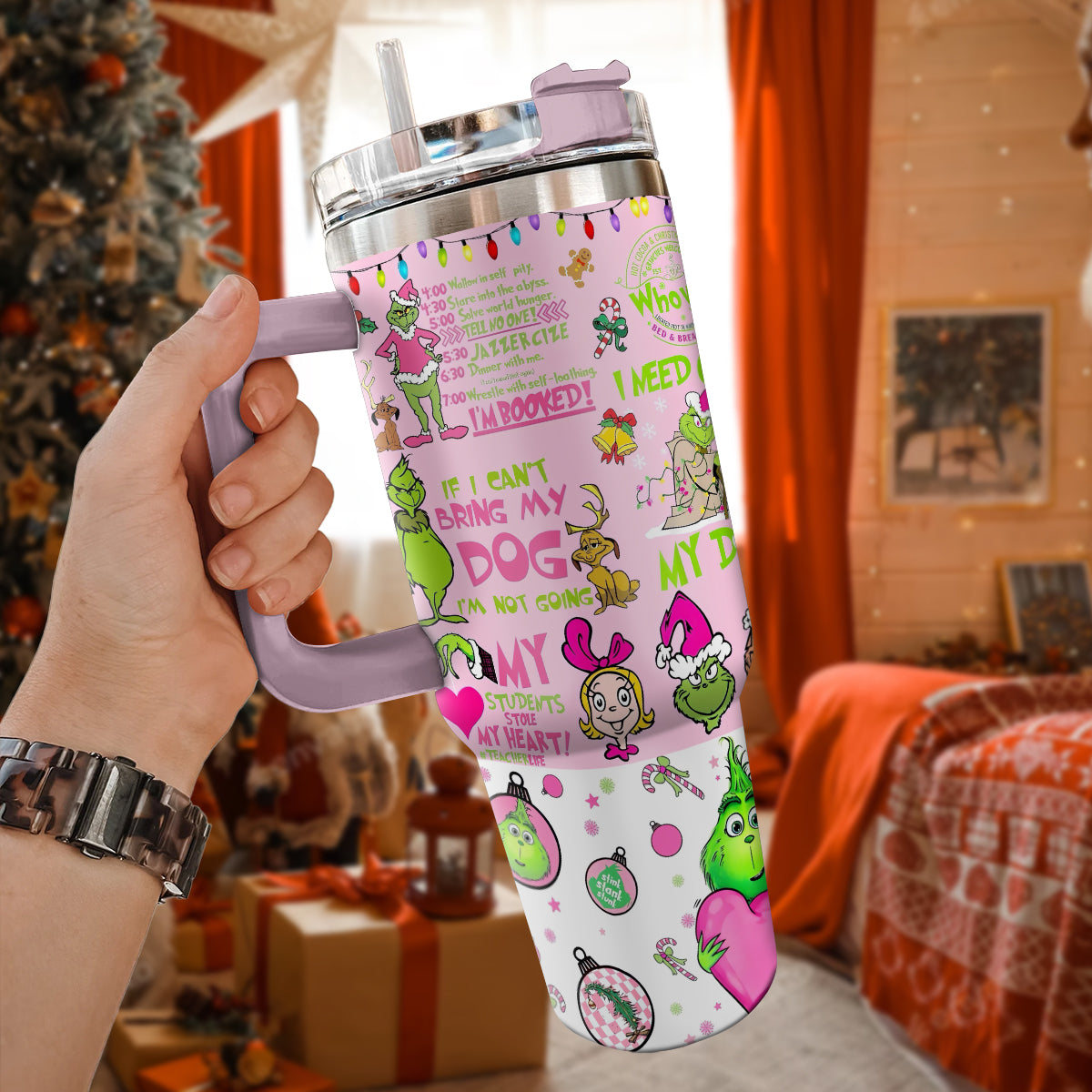 The Grinch Movies Christmas Custom Stanley Cup 40 oz 30 oz Tumbler With HandleTVC2301430