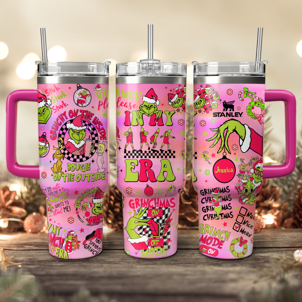 The Grinch Movies Christmas Custom Stanley Cup 40 oz 30 oz Tumbler With HandleTVC2301431