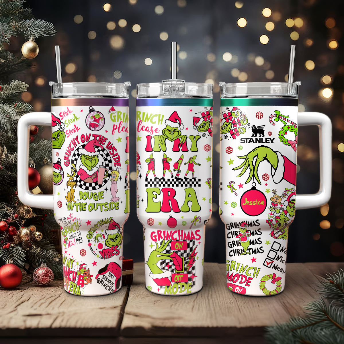 The Grinch Movies Christmas Custom Stanley Cup 40 oz 30 oz Tumbler With HandleTVC2301431