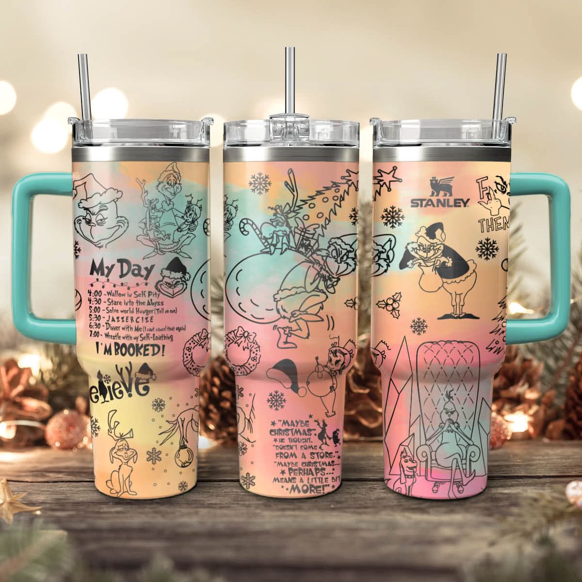 The Grinch Movies Christmas Custom Stanley Cup 40 oz 30 oz Tumbler With HandleTVC2301432