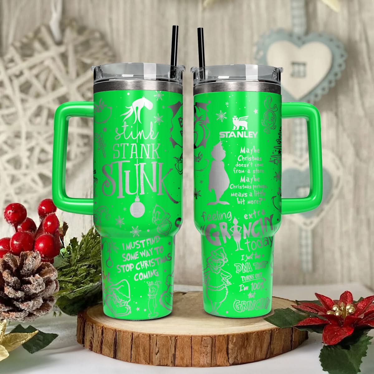 The Grinch Movies Christmas Custom Stanley Cup 40 oz 30 oz Tumbler With HandleTVC2301432