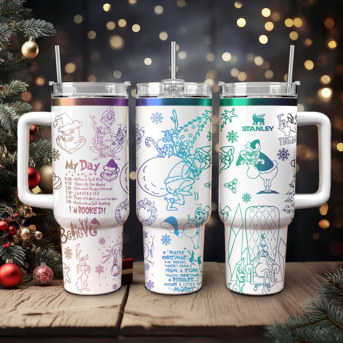 The Grinch Movies Christmas Custom Stanley Cup 40 oz 30 oz Tumbler With HandleTVC2301432