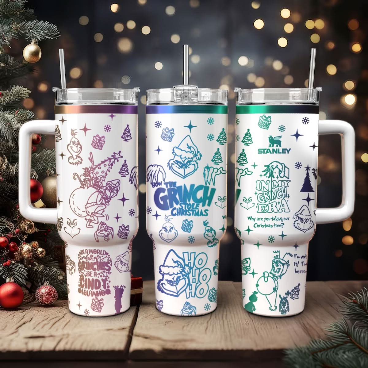 The Grinch Movies Christmas Custom Stanley Cup 40 oz 30 oz Tumbler With HandleTVC2301432