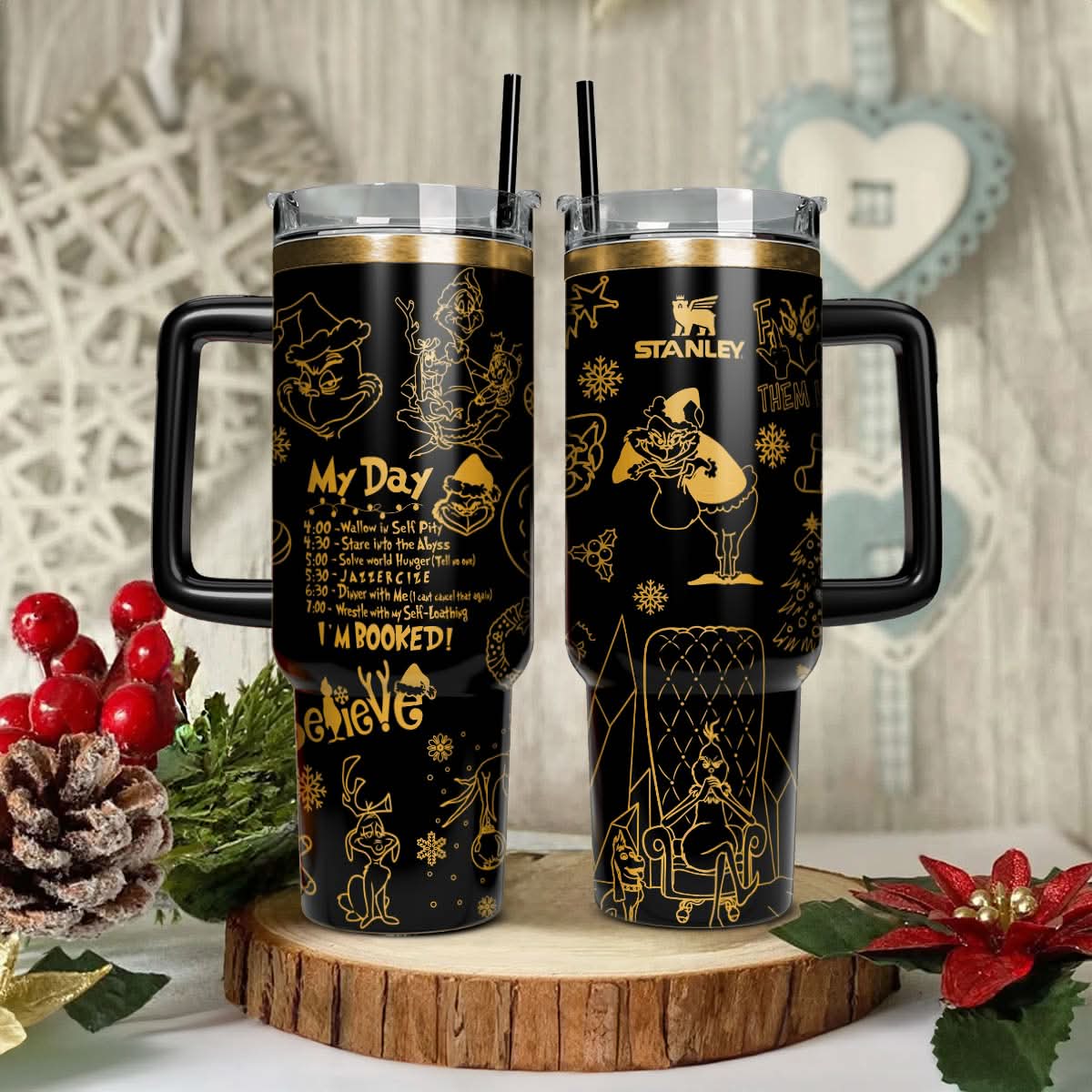 The Grinch Movies Christmas Custom Stanley Cup 40 oz 30 oz Tumbler With HandleTVC2301432