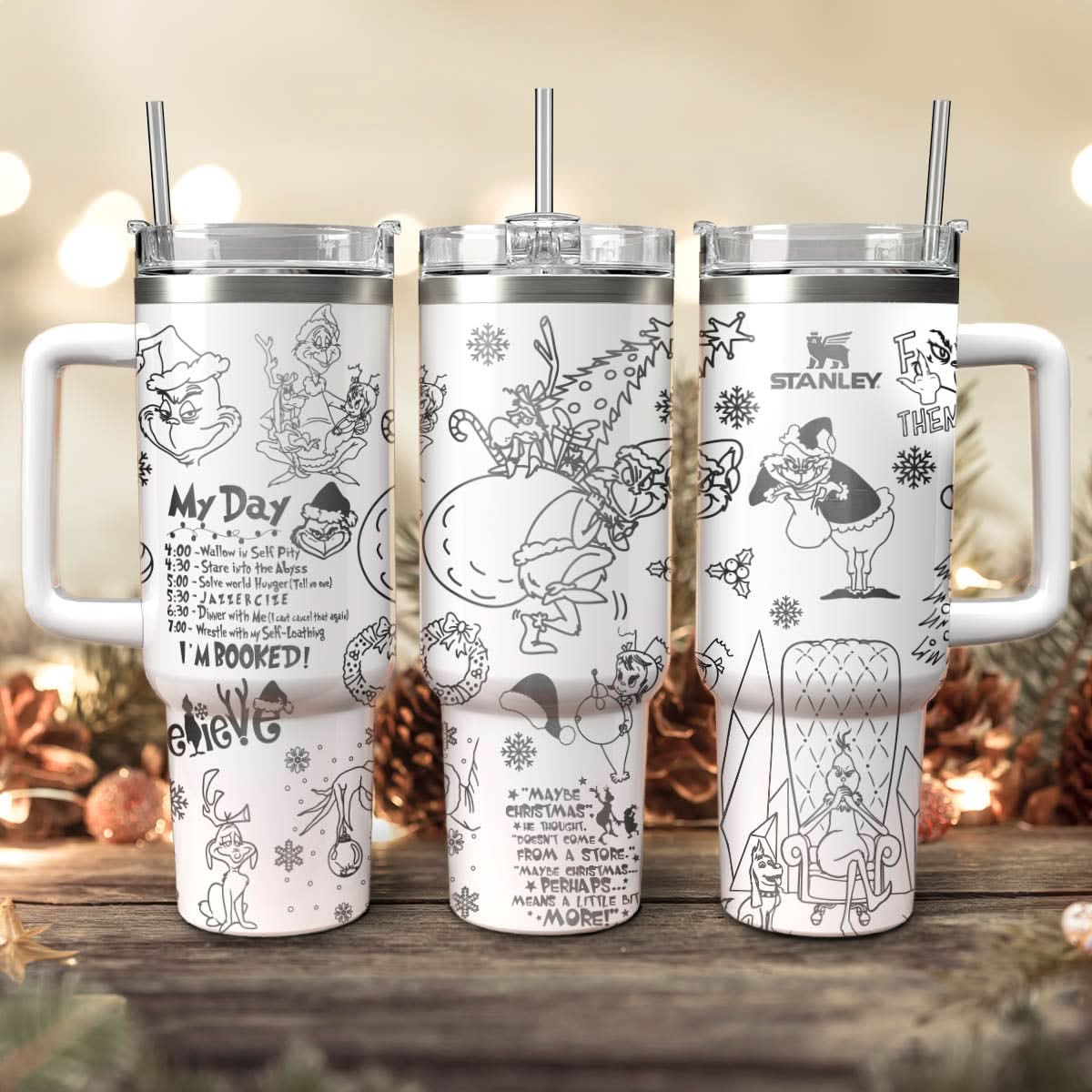 The Grinch Movies Christmas Custom Stanley Cup 40 oz 30 oz Tumbler With HandleTVC2301432