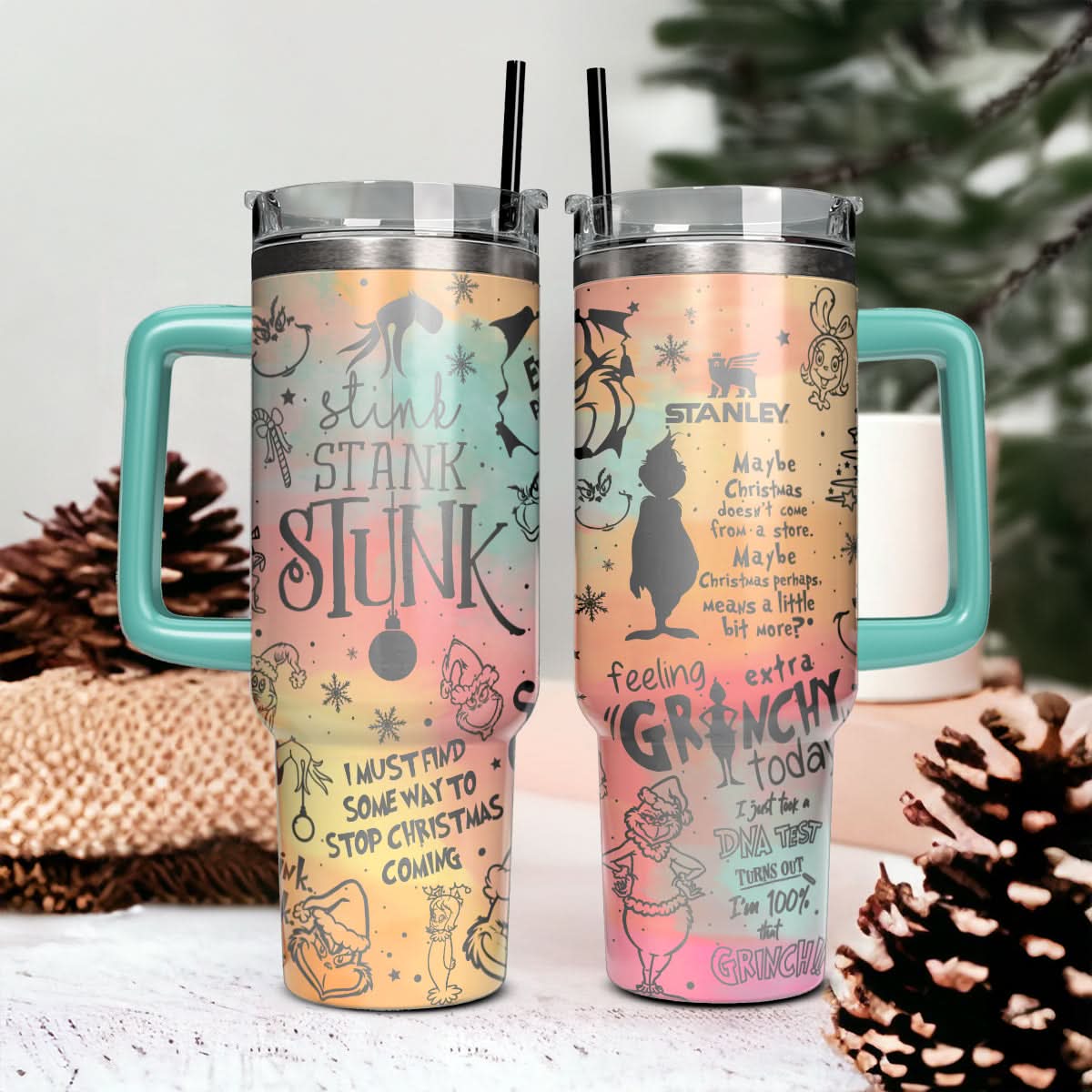 The Grinch Movies Christmas Custom Stanley Cup 40 oz 30 oz Tumbler With HandleTVC2301433