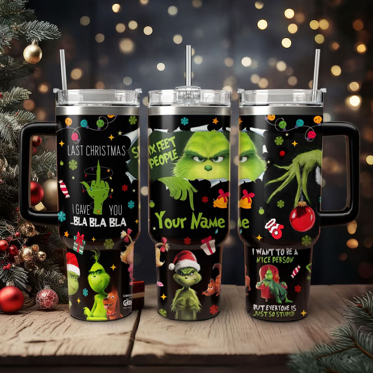 The Grinch Movies Christmas Custom Stanley Cup 40 oz 30 oz Tumbler With HandleTVC2301439